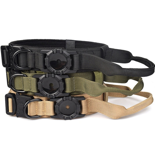 For AirTag Locator Nylon Adjustable Anti-Breakaway Collar, Size: M(Green) - Pet Series by buy2fix | Online Shopping UK | buy2fix