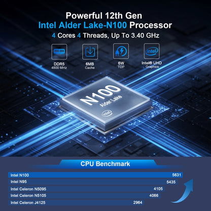 HYSTOU P09B-J4125-4L 8GB DDR4+128GB SSD Industrial Computer Soft Route From 2.5G Multi -Network HTPC Server Mini Console(With UK Adapter) - Network Hubs by HYSTOU | Online Shopping UK | buy2fix