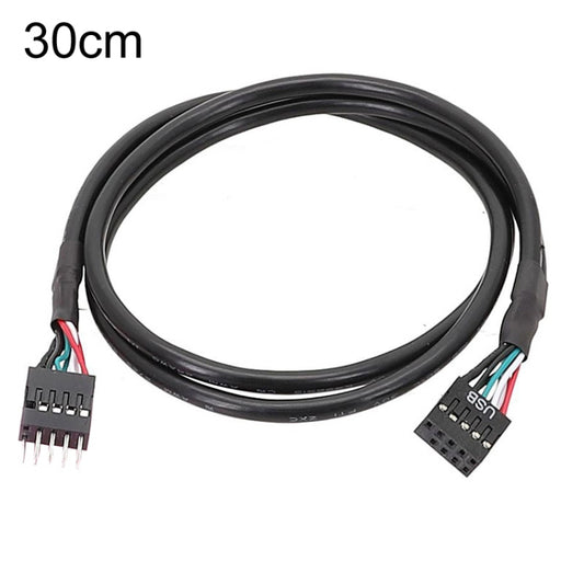 30cm Motherboard 9Pin USB2.0 Extension Cable 26AWG Double Shielded Cord - USB Cable by buy2fix | Online Shopping UK | buy2fix