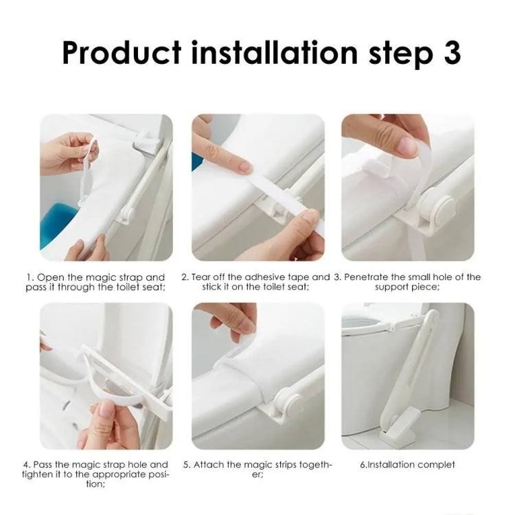 Foot Pedal Toilet Lid Lifter Touch Free Anti-dirty Toilet Seat Lifter Fits Most Toilets - Toilet Accessories by buy2fix | Online Shopping UK | buy2fix