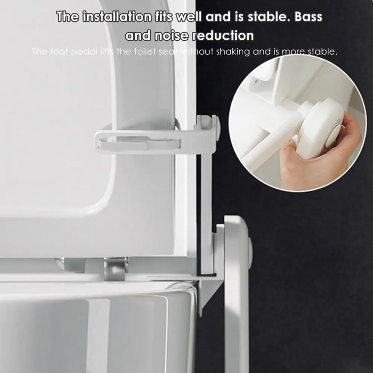 Foot Pedal Toilet Lid Lifter Touch Free Anti-dirty Toilet Seat Lifter Fits Most Toilets - Toilet Accessories by buy2fix | Online Shopping UK | buy2fix