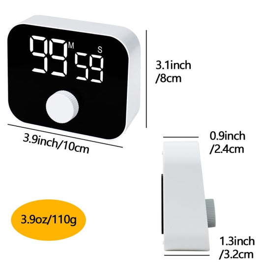 YS LED Rotating Timer IlSent Kitchen Time Manager(White) by YS