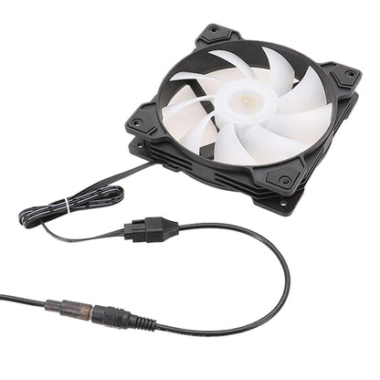 20cm DC5521 Power Adapter To 12V Computer Case 4Pin Fan Cable - Power Cord by buy2fix | Online Shopping UK | buy2fix