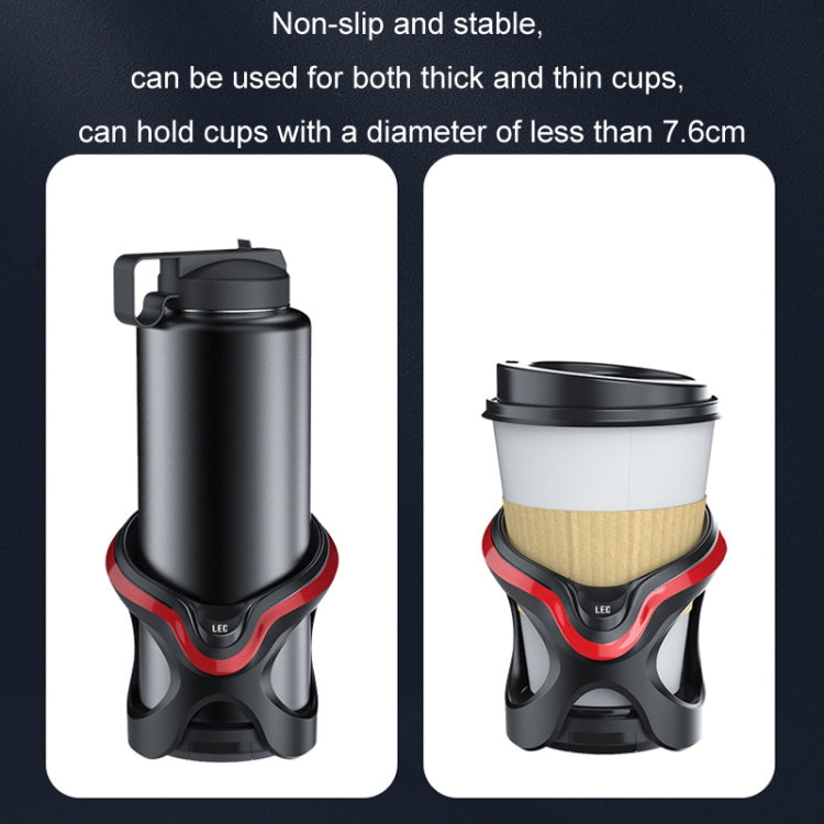 Car Cup Holder Air Conditioner Outlet Multifunctional Storage Rack, Color: Black Red Ordinary by buy2fix