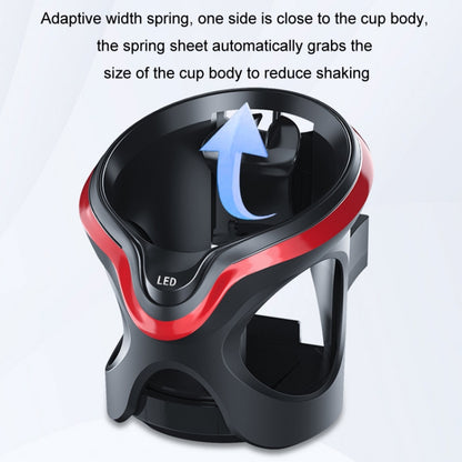 Car Cup Holder Air Conditioner Outlet Multifunctional Storage Rack, Color: Black Red Ordinary by buy2fix