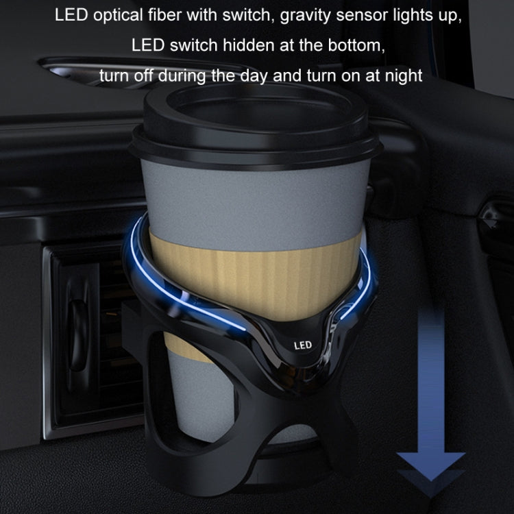 Car Cup Holder Air Conditioner Outlet Multifunctional Storage Rack, Color: Black Red Ordinary by buy2fix
