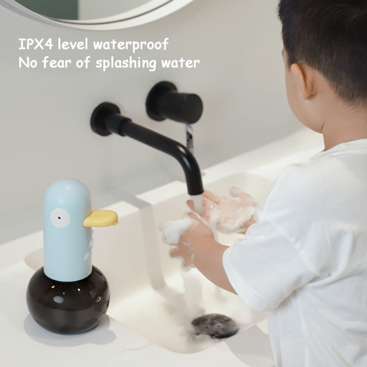 Cute Duck Automatic Foam Soap Dispenser Rechargeable Touchless Hand Washing Machine For Bathroom Kitchen(Blue) - Soap Dispenser by buy2fix | Online Shopping UK | buy2fix