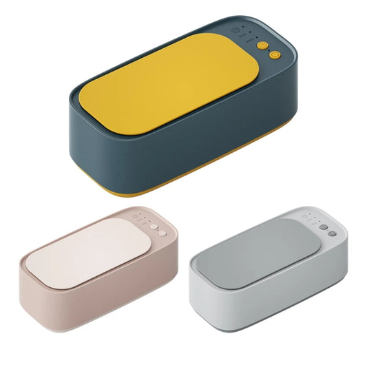 Electrical Ultrasonic Cleaner 3-speed Timing Jewelry Watches Braces Eyeglasses Cleaning Device(Pink) by buy2fix