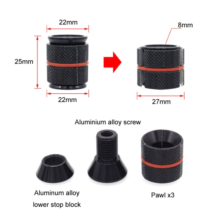 Bicycle Front Fork Headset Expansion Sunflower Core Screw(28.6MM) - Screws by buy2fix | Online Shopping UK | buy2fix