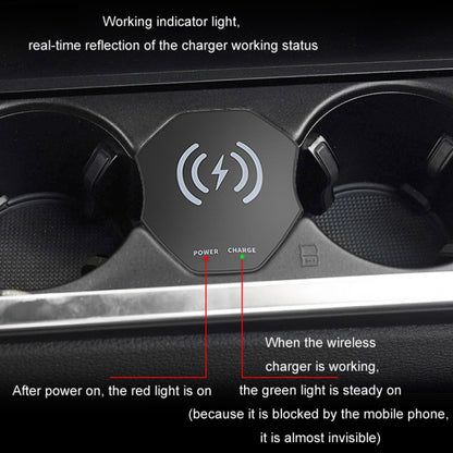 For Audi A6L 15W Car Cigarette Lighter Magnetic Wireless Charger, For Left And Right Driving - Wireless Charger Holders by buy2fix | Online Shopping UK | buy2fix