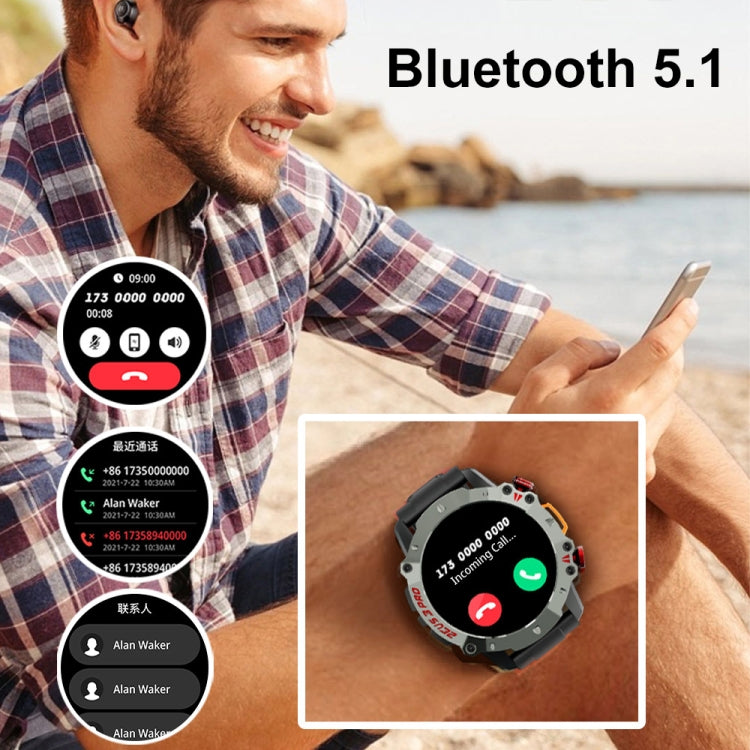 LOKMAT ZEUS3 Pro 1.39-Inch 5ATM Waterproof Outdoor Sports Bluetooth Call Smart Watch(Red) - Smart Watches by LOKMAT | Online Shopping UK | buy2fix