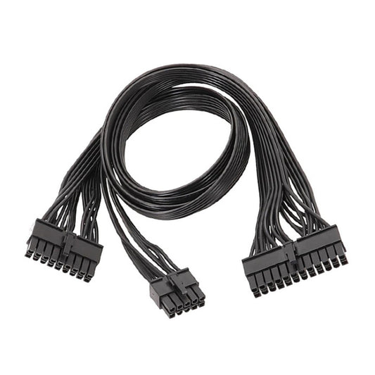 60cm For EVGA 10Pin / 18Pin To 24Pin Flat Cable Module Cable Graphics Card Block Cord - Power Cord by buy2fix | Online Shopping UK | buy2fix
