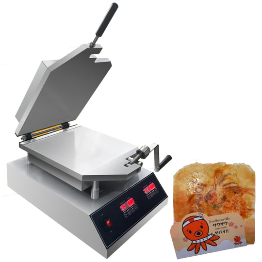 Japanese Paper Thin Seafood Cracker Pancake Machine EU Plug 220V 2800W