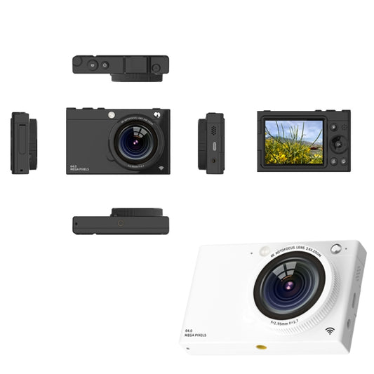 High-Definition CCD Digital Camera 64 Million WiFi Card Camera, Color: White by buy2fix