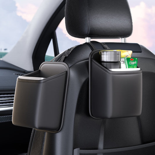 Car Seat Storage Bag With Waterproof Bucket Car Storage Multifunctional Trash Can(Grey) by buy2fix