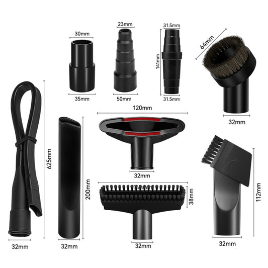 9 In 1 Set 1 Universal Vacuum Attachments 32mm Nozzle Adapter Accessories Cleaning Kit by buy2fix