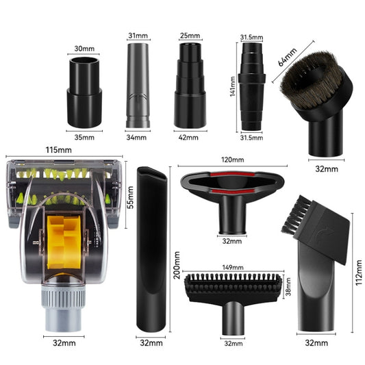 10 In 1 Universal Vacuum Attachments 32mm Nozzle Adapter Accessories Cleaning Kit by buy2fix