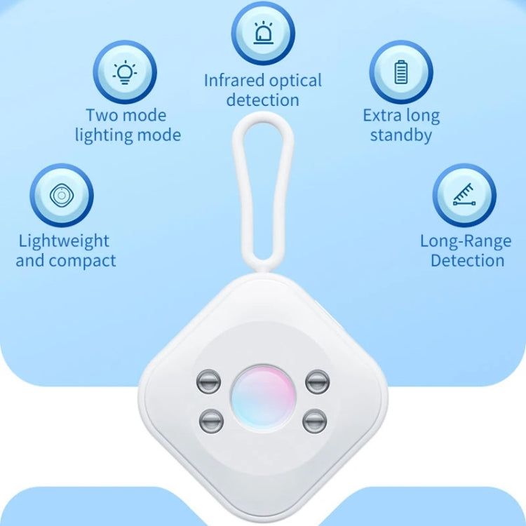 Camera Detector Hotel Anti-Shooting Surveillance Infrared Inspector(White) by buy2fix