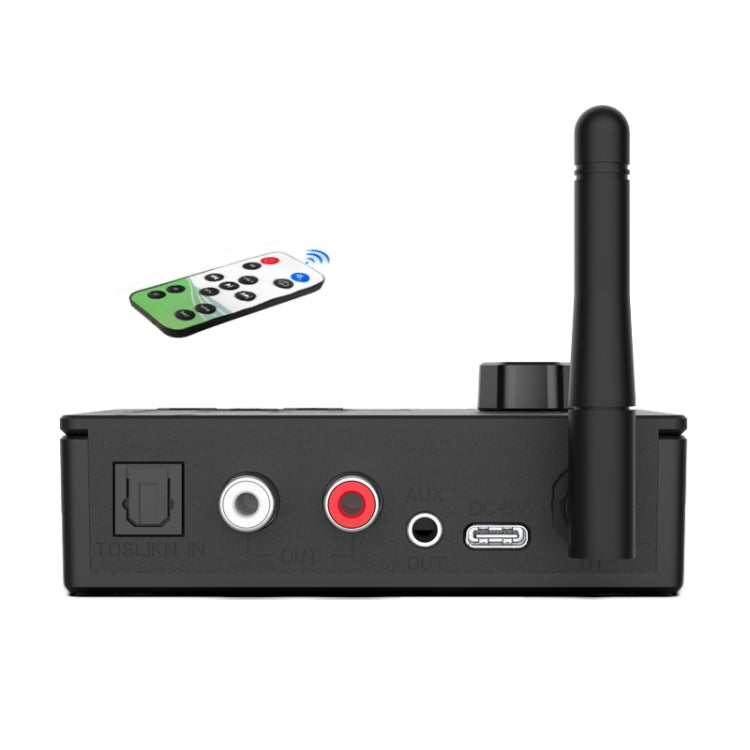 Bluetooth 5.4 Receiver Digital To Analog Card U Disk Converter Adapter With Remote Control(Fiber Optic Conversion) - Audio Signal Switcher by buy2fix | Online Shopping UK | buy2fix