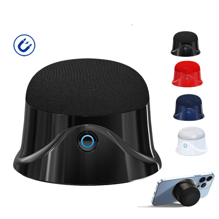 Magnetic Wireless Bluetooth Speaker Subwoofer Mini Portable TWS Mobile Phone Speaker(Black) - Mini Speaker by buy2fix | Online Shopping UK | buy2fix