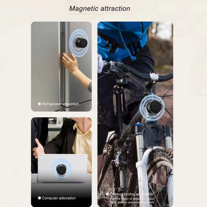 Magnetic Wireless Bluetooth Speaker Subwoofer Mini Portable TWS Mobile Phone Speaker(White) - Mini Speaker by buy2fix | Online Shopping UK | buy2fix