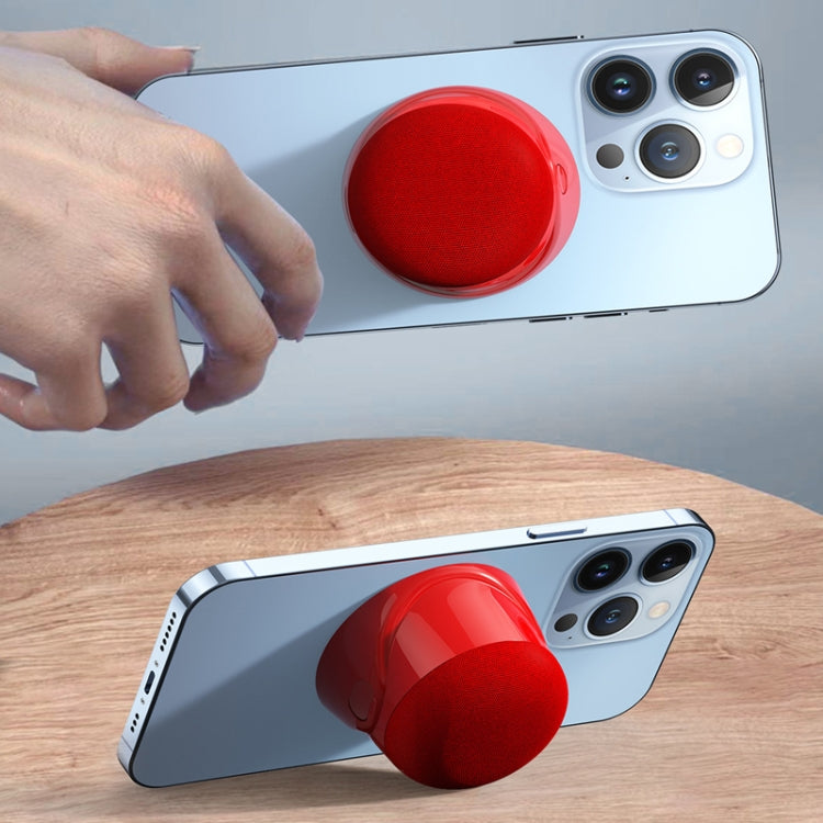 Magnetic Wireless Bluetooth Speaker Subwoofer Mini Portable TWS Mobile Phone Speaker(White) - Mini Speaker by buy2fix | Online Shopping UK | buy2fix