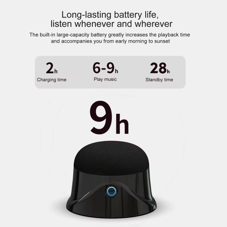 Magnetic Wireless Bluetooth Speaker Subwoofer Mini Portable TWS Mobile Phone Speaker(White) - Mini Speaker by buy2fix | Online Shopping UK | buy2fix