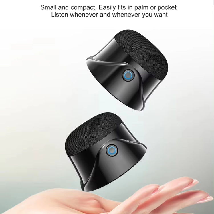 Magnetic Wireless Bluetooth Speaker Subwoofer Mini Portable TWS Mobile Phone Speaker(Black) - Mini Speaker by buy2fix | Online Shopping UK | buy2fix