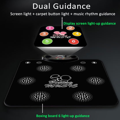 2 In 1 Bluetooth Music Boxing Dance Mat 6 Modes With Guidance Light For Adult and Children 60 x 70 x 6cm 60 x 70 x 6cm - Others by buy2fix | Online Shopping UK | buy2fix