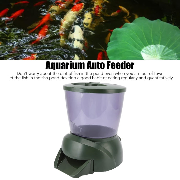 4.25L Aquarium Automatic Feeder Timing Dosing Fish Tank Pond Feeder(Green) - Feeders by buy2fix | Online Shopping UK | buy2fix