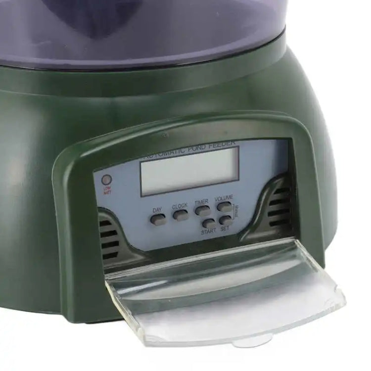 4.25L Aquarium Automatic Feeder Timing Dosing Fish Tank Pond Feeder(Green) - Feeders by buy2fix | Online Shopping UK | buy2fix