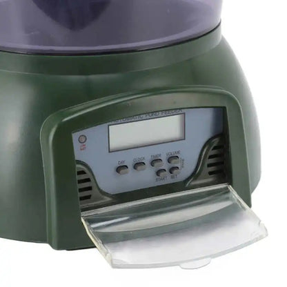 4.25L Aquarium Automatic Feeder Timing Dosing Fish Tank Pond Feeder(Green) - Feeders by buy2fix | Online Shopping UK | buy2fix