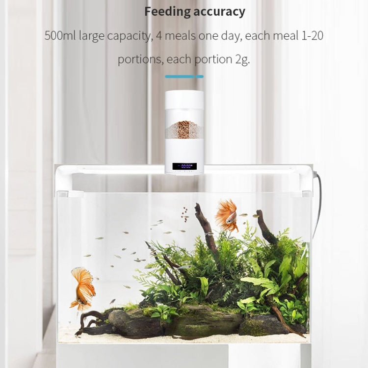 USB Direct Plug / Battery Dual-Use Automatic Fish Feeder Timing Dosing Feeder(White) - Feeders by buy2fix | Online Shopping UK | buy2fix