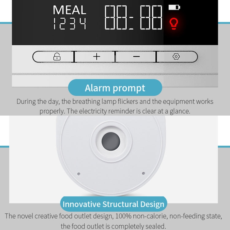 USB Direct Plug / Battery Dual-Use Automatic Fish Feeder Timing Dosing Feeder(White) - Feeders by buy2fix | Online Shopping UK | buy2fix
