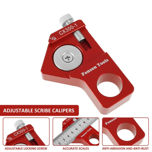 Fonson Woodworking Marking Square Ruler Measuring Tool(Main Body) by Fonson