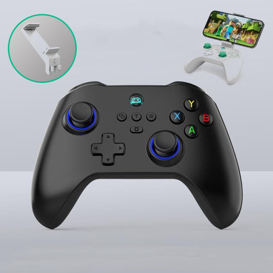 Z03 Wireless Bluetooth Game Controller For Switch / IOS / Android / PC / PS3 / PS4, Spec: Black+Bracket