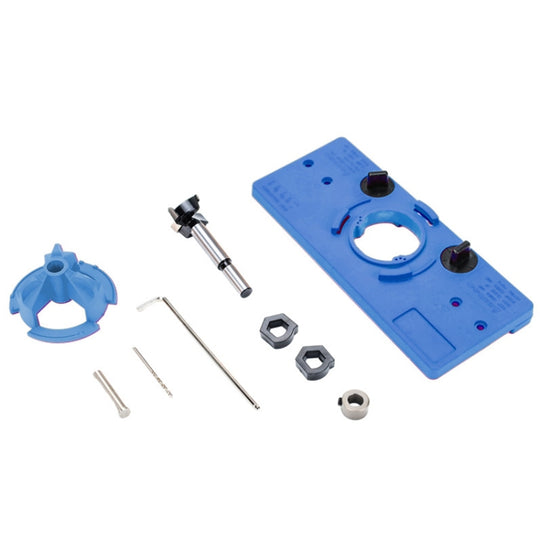 Fonson 35MM Woodworking Hinge Hole Opener Wooden Door Hinge Locator(Blue)
