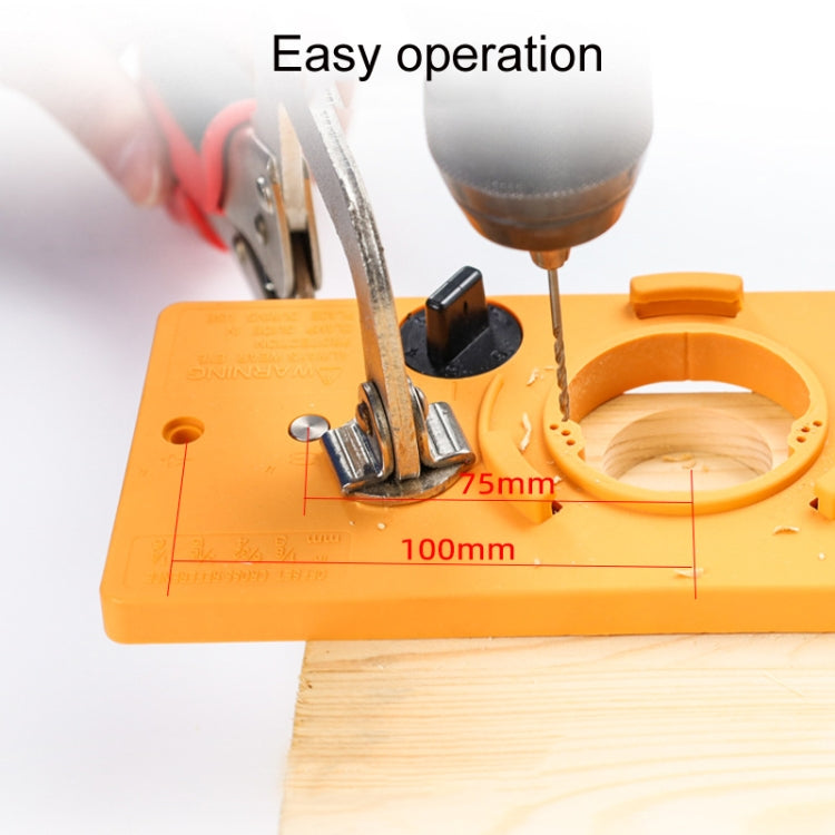 Fonson 35MM Woodworking Hinge Hole Opener Wooden Door Hinge Locator(Yellow) - Others by Fonson | Online Shopping UK | buy2fix