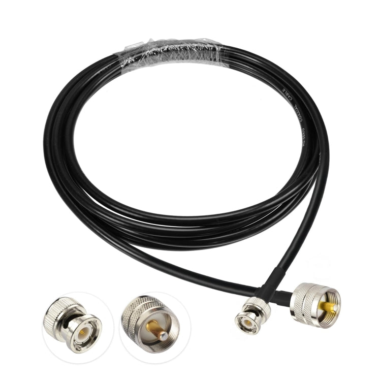 5m BNC Male To UHF Male RG58 Adapter Cable by buy2fix
