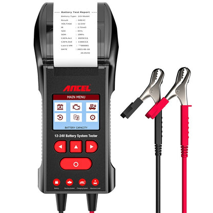 ANCEL 12V/24V Printer-Type Car Battery Tester Battery Power CCA Internal Resistance Life Detector(BST600) - Electronic Test by ANCEL | Online Shopping UK | buy2fix