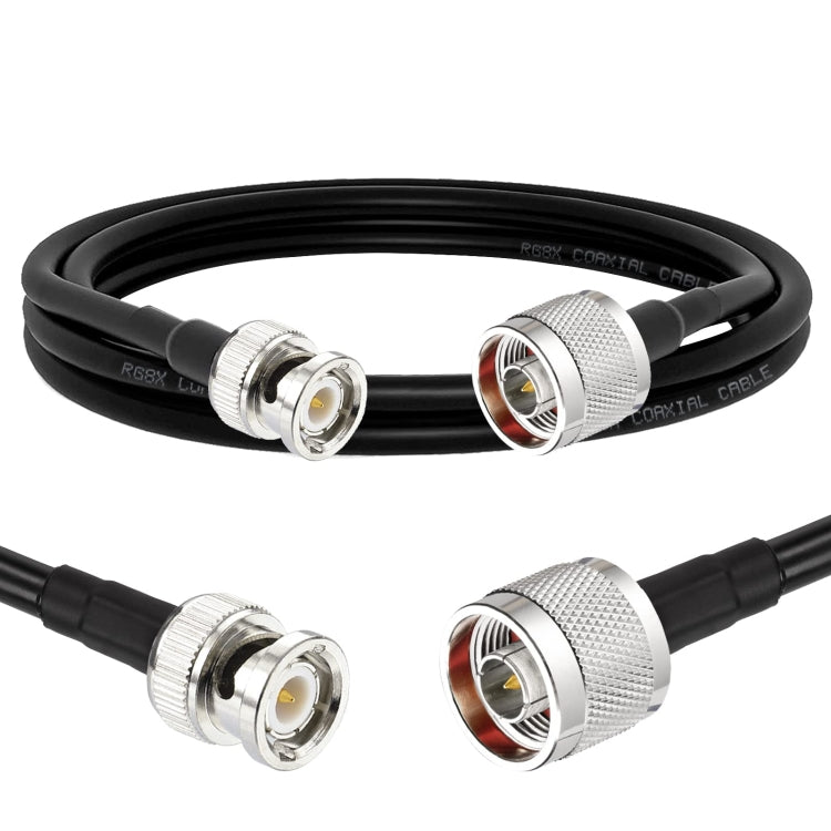 3m N Male To BNC Male RG8X RF Coaxial Cable by buy2fix