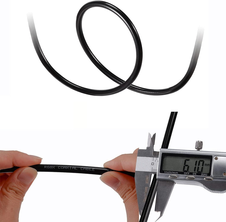 2m N Male To BNC Male RG8X RF Coaxial Cable by buy2fix