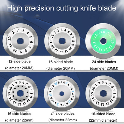 20mm 12 Rotating Surface Fiber Optic Cutting Knife Replacement Tungsten Steel Blade - Lan Cable and Tools by buy2fix | Online Shopping UK | buy2fix