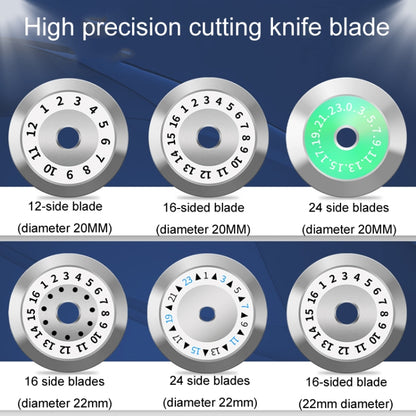 22mm 16 Rotating Surface With Hole Fiber Optic Cutting Knife Replacement Tungsten Steel Blade - Lan Cable and Tools by buy2fix | Online Shopping UK | buy2fix