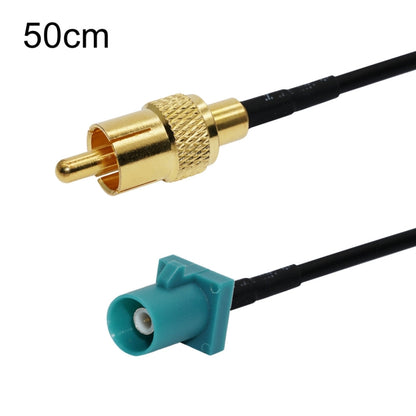 50cm RCA Male To Fakra Z Male RG174 Cable Coaxial RF Adapter Cable - Connectors by buy2fix | Online Shopping UK | buy2fix