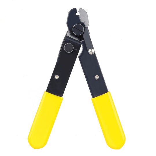 Fiber Optic Single Jaw Miller Pliers Cable Coating Stripper(Yellow)
