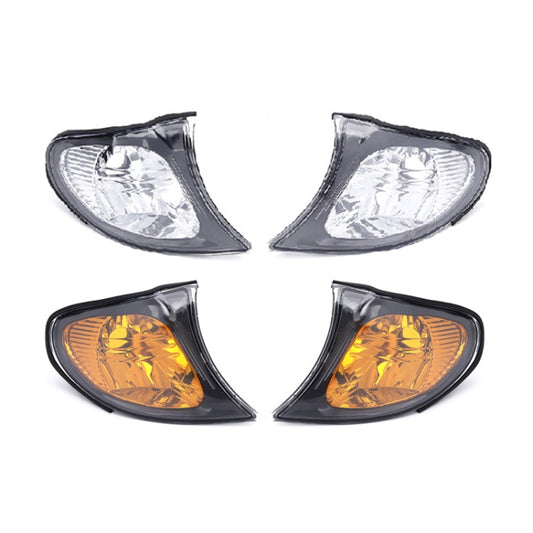 For 2002-2005 BMW 3 Series E46 Car Front Corner Parking Turn Signal Lights(White Left OE 63137165859) by buy2fix