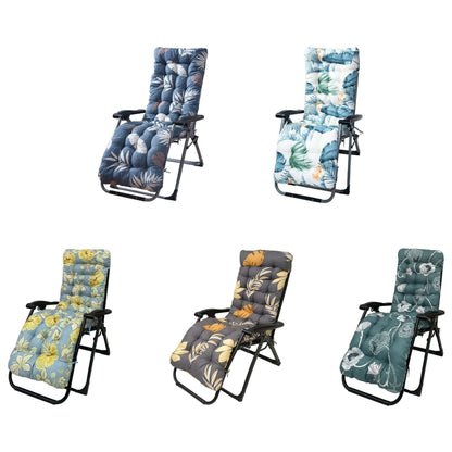 170 x 53 x 8cm Thickened Printed Hooded Strap Home Patio Lounger Mat(Flowers and Song) - Cushions & Pillows by buy2fix | Online Shopping UK | buy2fix