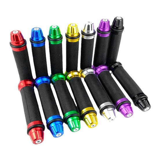 1pair 22mm Motorcycle Universal Handlebar Rubber Cover Oiler CNC Modified Handlebar Grips(Blue) by buy2fix