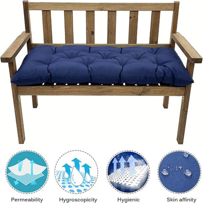 130 x 50cm Outdoor Home Patio Waterproof Sunscreen Bench Cushion, Color: Navy Blue - Cushions & Pillows by buy2fix | Online Shopping UK | buy2fix